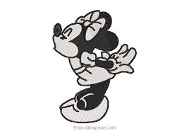 5% coupon applied at checkout save 5% with coupon. Black And White Minnie Mouse Embroidery Design Embroidery Designs