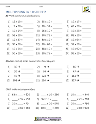 This selection will show you how to multiply two numbers together. Multiplying By 10 And 100 Worksheets
