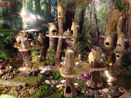An Intricate Diorama Including Multiple Ewok Village Playsets And Action Figur Star Wars Model Star Wars Diy Star Wars Action Figures Display Ewoks Star Wars