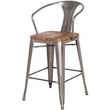 Grand Metal Counter Chair Zinc Metal Counter Stools Solid Wood Dining Chairs Metal Bar Stools