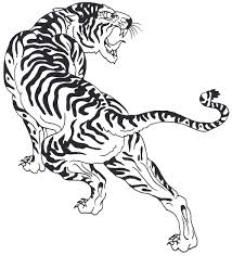 Black And White Japanese Tiger Tattoo Designs Tiger Png Effect Tiger Free Png Images Tiger Tattoo Design Leopard Tattoos Tribal Tiger