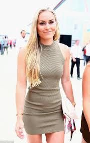 Lindsey Vonn Is A Knockout In Tiny Mini Dress At British Grand Prix Tight Mini Dress Mini Dress Lindsey Vonn