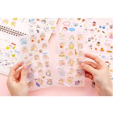 2016 bunting flag, balon, photobooth property. Jual Stiker Kartun Korea Lucu Set 6 Lbr Jakarta Utara Hafami Olshop Tokopedia