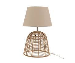 Vous garantir le bon achat, on y travaille tous les jours. Lampe A Poser Moderne En Bambou Avec Abat Jour Beige Noche