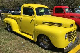 Image result for Chrome Yellow 1950 Ford Truck