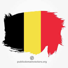 Koop hier de belgische vlag van 150 x 90 cm. Belgische Vlag Geschilderd Vectorafbeelding Voor Openbaar Gebruik