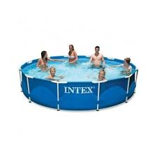Intex 12 Ft X 30 Inch Metal Frame Above Ground Swimming Pool Set Backyard Deck Best Above Ground Pool Intex Pool