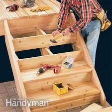 How To Build Deck Stairs Diy Deck Deck Stairs Woodworking Projects Diy