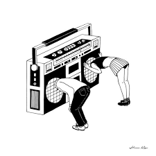 Black And White Music Koningstuff Black And White Illustration Radiohead Illustration