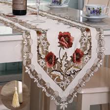 Pastoral Flower Table Runner Tablecloth Flag With Tassel Home Wedding Party Decor Home Textiles From Home And Garden On Banggood Com Handmade Table Runner Vintage Table Runner Table Runners