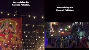 Watch: Pakistani influencer shares vibrant Navratri celebrations in Karachi;  video goes viral | - Times of India