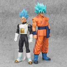 Super saiyan blue or otherwise known as super saiyan god super saiyan is available for both goku and vegeta in the dragon ball fighterz video game. Dragon Ball Z Action Figure Msp Resurrection F Super Saiyan God Ss Vegeta Blue Hair Dragonball Son Goku Figuras Pvc Model Toy Buy At The Price Of 9 35 In Aliexpress Com