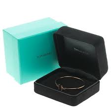 The most common tiffany jewelry holder material is glass. Tiffany Co 18k Rose Gold Diamonds T Wire Bracelet 16cm Tiffany Co Tlc