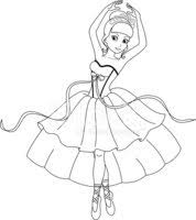 Color it with your most beautiful… have fun with colors! Ballerina Coloring Page Clipart Images