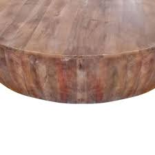 Check spelling or type a new query. The Urban Port 48 In L Brown Hand Carved Drum Shape Round Top Mango Wood Distressed Wooden Coffee Table Upt 32184 The Home Depot