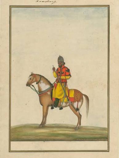 Skinner's Horse – the legendary "Yellow Boys" – raised by Colonel James Skinner in 1803 at Hansi, Haryana, as an irregular cavalry regiment for the East India Company. Nicknamed for their distinctive