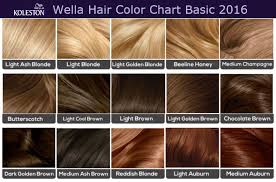 Wella Basic Hair Colour Chart Hair Images 2016 Loreal Hair