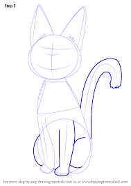 Learn How To Draw Jiji From Kiki S Delivery Service Kiki S Delivery Service Step By Step Drawing Tutorials Drawings Kiki Delivery Kiki S Delivery Service