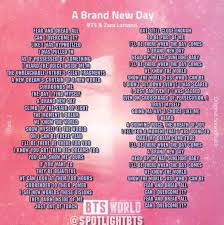 Maybe you would like to learn more about one of these? Brand New Day Song Lyrics