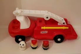 From toystate comes the rush and rescue fire truck. Vintage Little Tikes Toddle Tots Fire Truck W 5 Figures