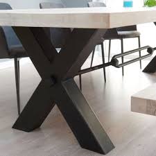 Bolt Industrial Wood Dining Table Metal Legs Metal Dining Table Dining Table Solid Oak Dining Table