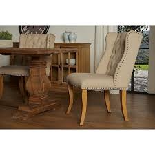 Dining chair with beautifully carved back, appealing design and chocolate upholstery. Buy Avignon Wingback Tufted Dining Chair Set By Rst Brands On Dot Bo