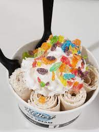 I Ate Fruity Pebbles Rolled Ice Cream The Original Rolled Ice Cream In Las Vegas Nv Fruity Pebbles Food Ice Cream