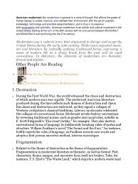 Postmodernism in music is not a distinct musical style, but rather refers to music of the postmodern era.postmodernist music, on the other hand, shares characteristics with postmodernist art—that is, art that comes after and reacts against modernism (see modernism in music).rebecca day, lecturer in music analysis, writes within music criticism. American Modernism Literary Modernism Modernism