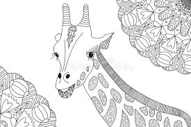 Simply, just click the download button below. Hand Drawn Giraffe Illustration For Coloring Book Stock Vector Illustration Of Mandala Line 82494940