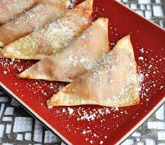 Wonton wrappers, whip cream, fudge, chocolate chips, strawberries. 10 Tasty Baked Wonton Recipes Using Wonton Wrappers