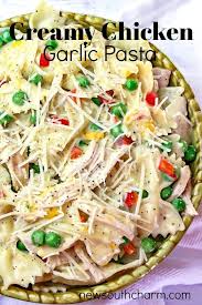 Creamy Chicken And Garlic Pasta Recipe Creamy Pasta Garlic Pasta Pasta Dishes