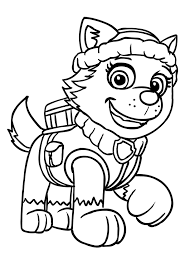 Everest is a female husky and a member of paw patrol. Paw Patrol Everest Coloring Pages To Print Turn On The Printer And Click On The Drawing Of Paw Patrol Die For You Biersack Fanfiction