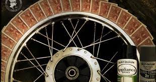 I 39 Ll Confess I 39 M Sort Of Cheap And Impatient To Ride Last Weekend I Finally Painted My Motorcycle Rims Black I 39 Ve Diy Painting Rims Motorcycle