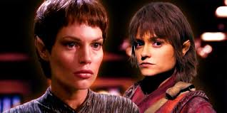 The unknown ensign's fame is due to her iconic red shirt