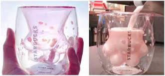 Starbucks china released a glass cup with an inverted cat paw design this week to great fanfare. Cheap Coaster Why Starbucks Cat Paw Cup Is So Popular Gs Jj Com