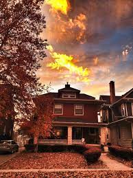 Sunset Behind My House In Emporia Kansas Grandmas House Old Houses House Styles