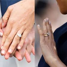 The before and after pictures of meghan's engagement ring the original band was made of gold and the ring was created by cleave and company, court jewelers and medalists to her majesty the queen. Meghan Markle Secretly Upgrades Her Iconic Engagement Ring