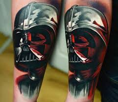 Nice darth vader helmet tattoo on arm. Darth Vader Tattoo By A D Pancho Photo 14346