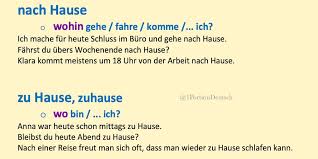 Если название страны/региона, например aber genau hier liegt mein problem: Eine Portion Deutsch Ar Twitter Zeit Fur Einen Klassiker Grammatik Wortschatz Was Ist Der Unterschied Zwischen Nach Hause Und Zu Hause