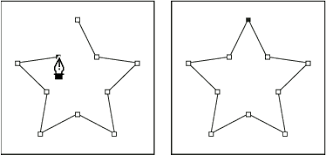 Depending on whether you draw a curved or a straight segment next, photoshop adjusts it later. Draw With Pen Tools In Photoshop