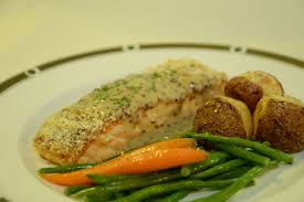Horseradish Crusted Salmon With A Whole Grain Mustard Beurre Blanc Tasty Dishes Ny Restaurants Crusted Salmon