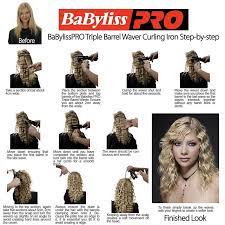 Buy Babyliss Pro Large Ceramic Triple Barrel Curling Iron Free Delivery