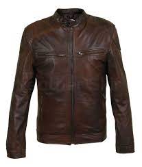 Men Two Tone Brown Biker Motorcycle Leather Jacket Leather Jacket Men Leather Motorcycle Jacket Best Leather Jackets