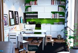 Ikea Green And White Workspace Interior Design Ideas Home Office Furniture Home Office Design Ikea Home Office