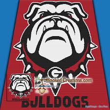 Classic fleece throw will keep you warm without weighing you down! Georgia Bulldogs Sc Single Crochet Throw Blanket Graphghan Crochet Pattern Pdf Download