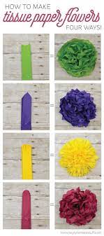How To Make Tissue Paper Flowers Four Ways Tissue Paper Flowers Paper Flower Tutorial Paper Flowers