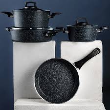 İsviçre'de üretilen granit hammaddesi, tüm dünya'ya karaca markası adı altında satılmaktadır. Emsan Oasis Pro 7 Parca Blue Star Tencere Seti Fiyatlari Ozellikleri Ve Yorumlari En Ucuzu Akakce