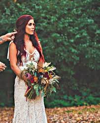 Brides will often have a rough idea of the style of wedding dress they're after before beginning the wedding planning journey, but this may change with the help. My Gosh She Is Just So Gorgeous Red Hair Brides Chelsea Houska Hair Wedding Hairstyles