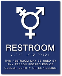 All Gender Restroom Sign With Braille And Gender Neutral Symbol Gender Neutral Bathroom Signs All Gender Restroom Gender Neutral Bathrooms