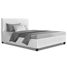 Maybe you would like to learn more about one of these? Bed Frame King Single Full Size Base Mattress Platform Leather Wooden White Neo Mattress Brand